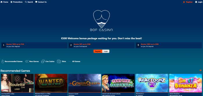 Bof casino top-rated site without GamStop