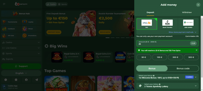 BetSixty Storten iDEAL casino