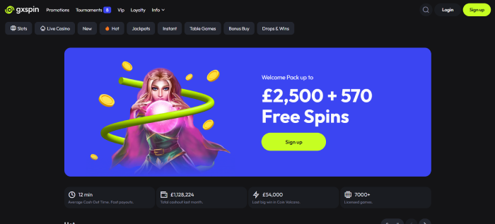 Gxspin casino site without GamStop block