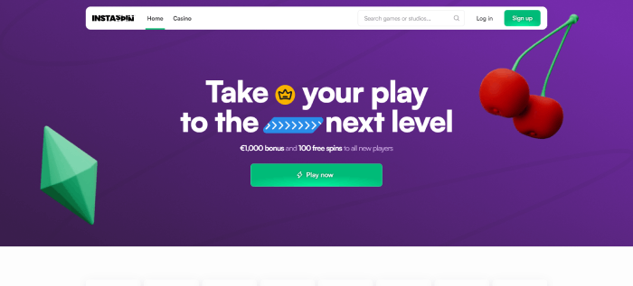 InstantSpin Top non GamStop Online Casino