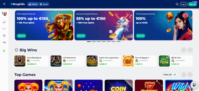 KingHills Popular Non GamStop Casino