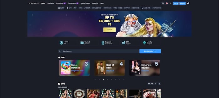 MonixBet Top online casino met vlotte uitbetalingen
