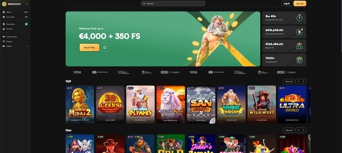 NewLucky Beste online casino op basis van spelaanbod