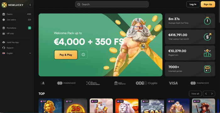 NewLucky Online Casino Ideal