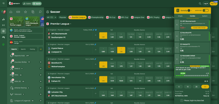 weddenschap bevestiging bij Bookmakers NL