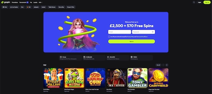 GxSpin Online Casino UK