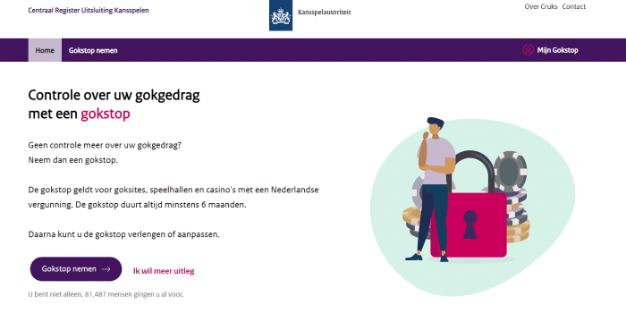 Website van het CRUKS register