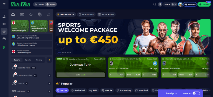 NineWin: Best betting site not in GamStop