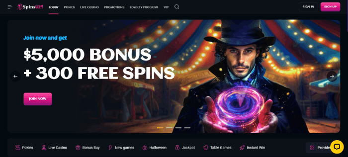 SpinsUP: Best gambling site