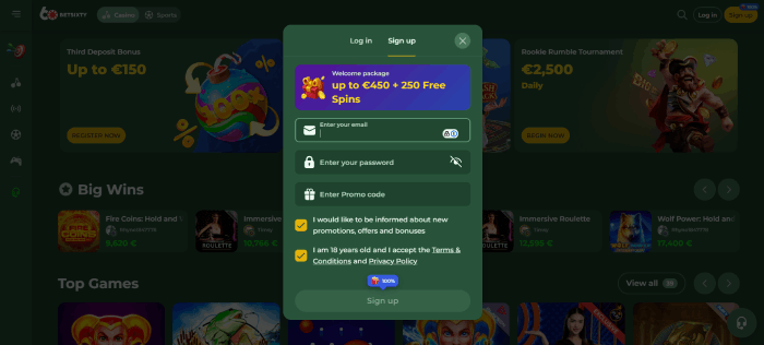 Registreren bij zonder CRUKS Casino