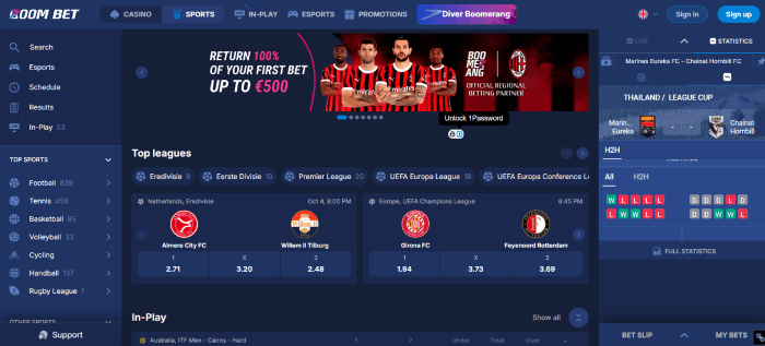 Boom Bet Top Buitenlandse bookmaker