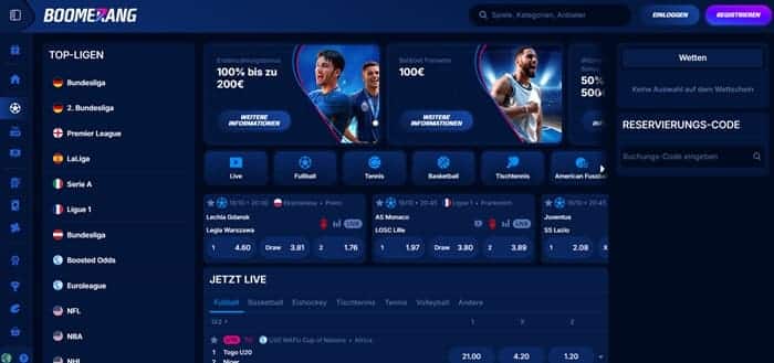 Wettanbieter ohne LUGAS BoomerangBet 