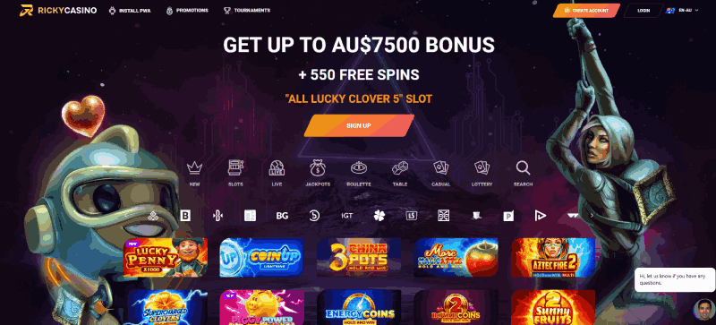 RickyCasino:  Top AU Online Casino