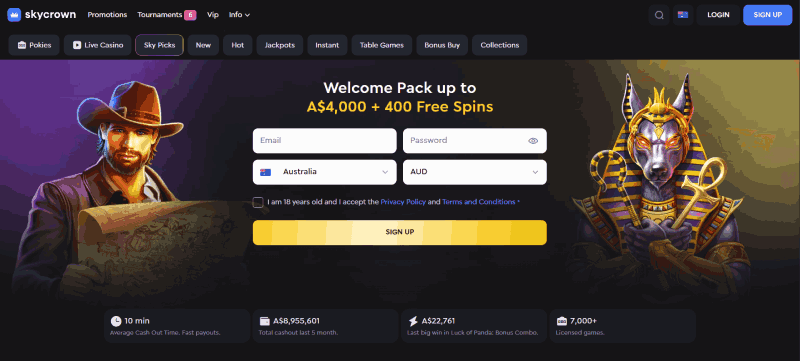 SkyCrown: Casino without verification
