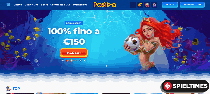 Posido: Top bookmaker senza licenza AAMS