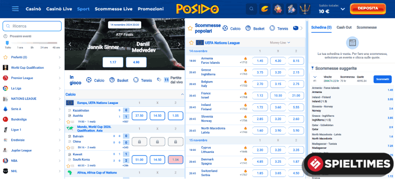 Scommettere sul sito di scommesse online non AAMS 